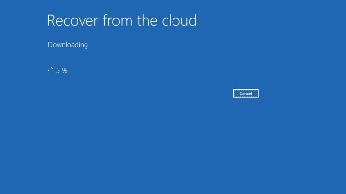 Windows 10 e Cloud Download