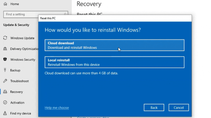 Windows 10 Cloud Download