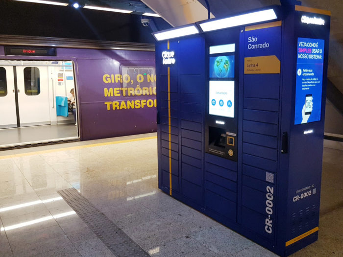 Metrô do Rio terá armários para receber suas compras online