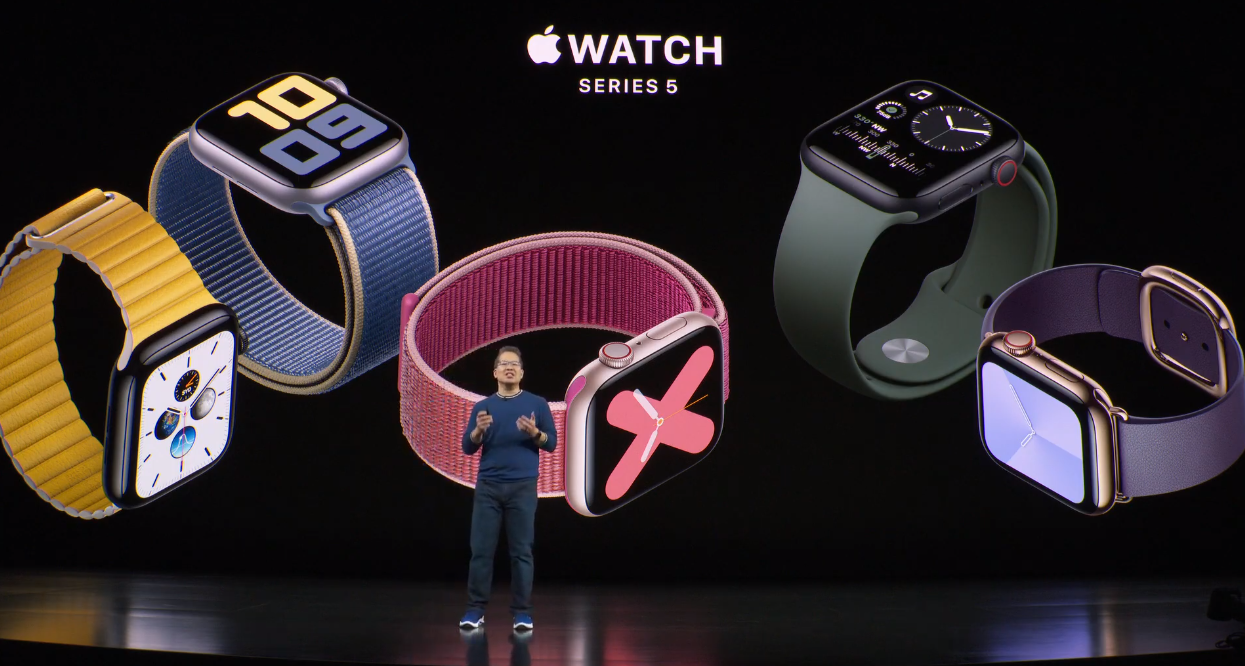 Qual a diferença do Apple Watch Series 4 e Series 5?