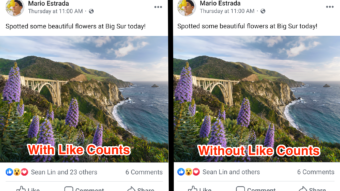 Facebook começa a esconder número de likes em posts
