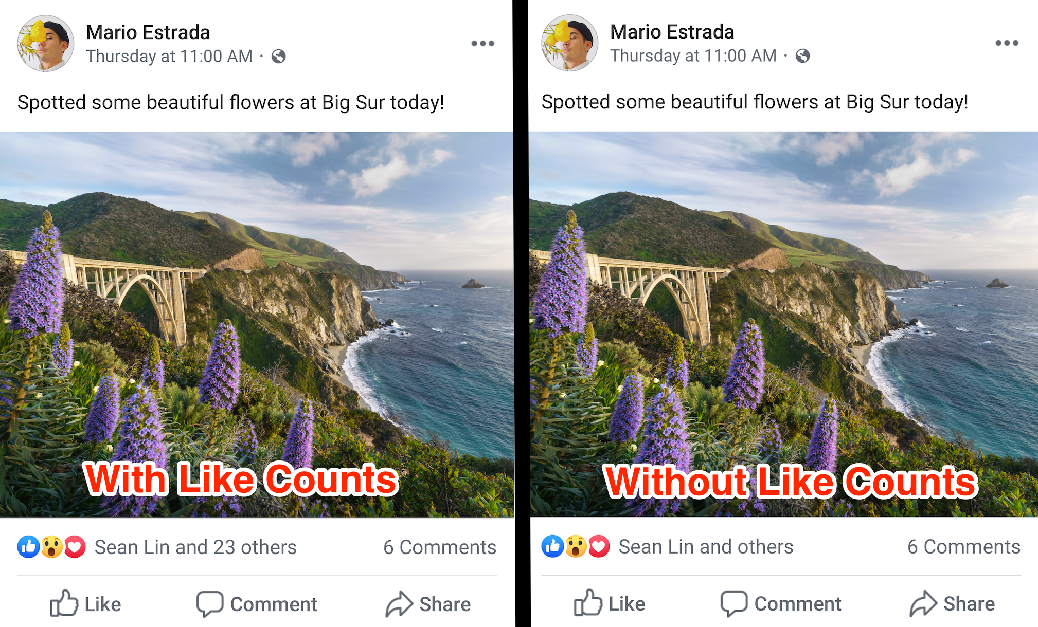 Facebook começa a esconder número de likes em posts