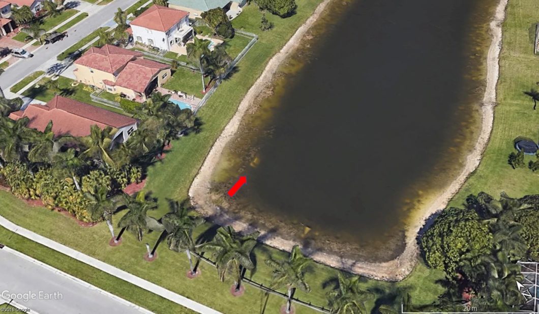 Carro encontrado em lago via Google Earth