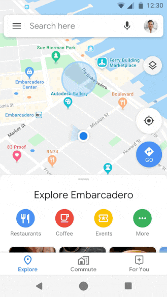 Modo anônimo do Google Maps
