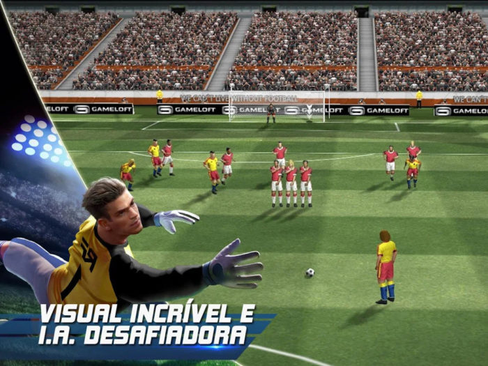 chegou na playstore!!incrível jogo de futebol totalmente offline 50MB com  vários modos de jogo 