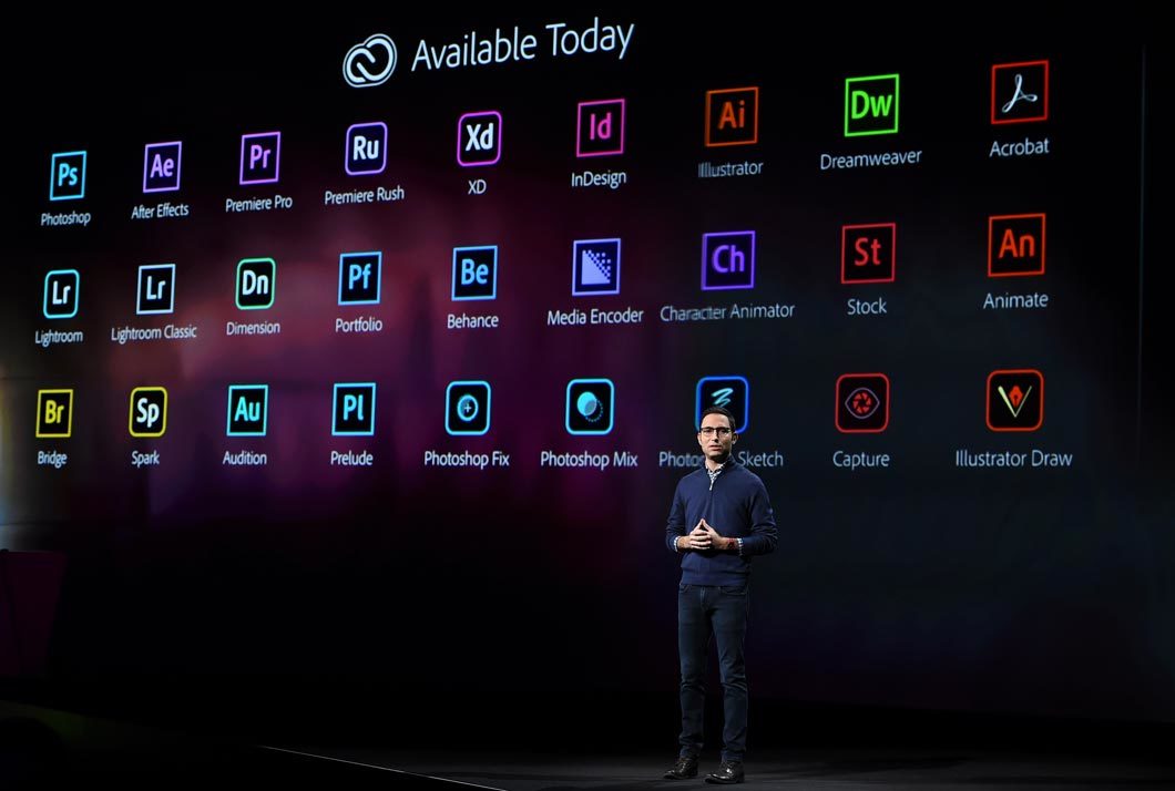 Scott Belsky, chefe de produto da Adobe, em evento realizado em 2018 (Foto: Divulgação)