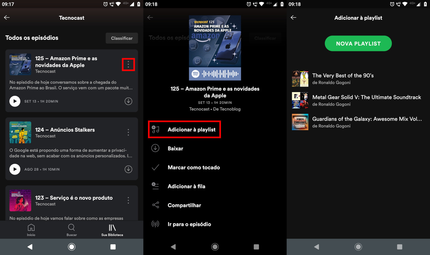 Como Criar Uma Playlist No Spotify S Podcasts Aplicativos E