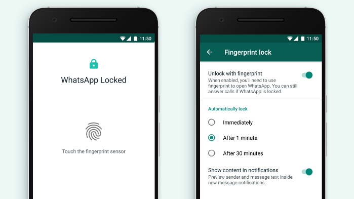 WhatsApp para Android libera bloqueio por impressão digital a todos os usuários