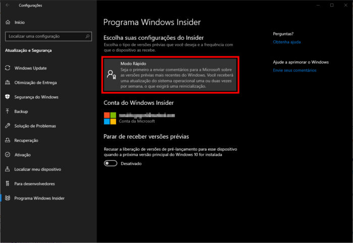 Windows 10 Insider / Android no Windows 10
