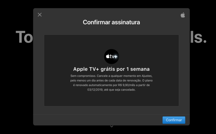 Assinatura Apple TV+