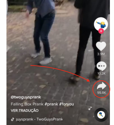 Denunciar no TikTok