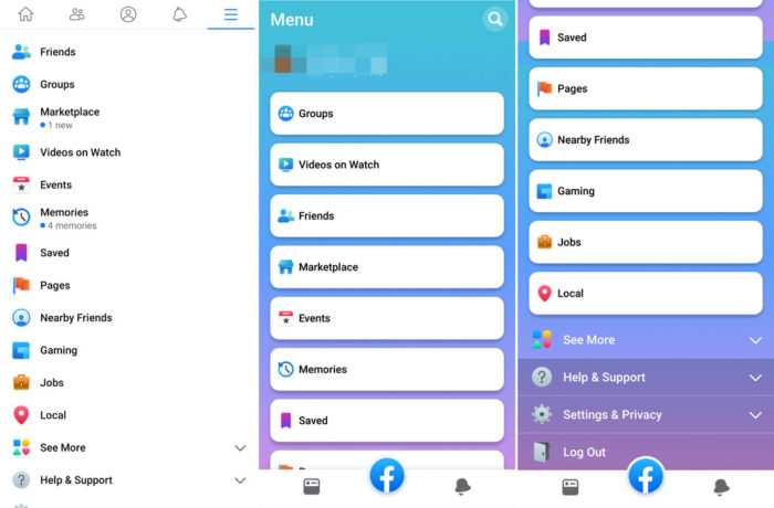Facebook testa nova interface em app para Android