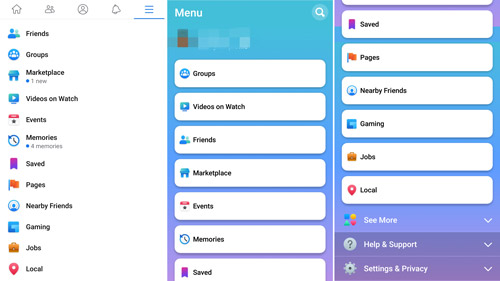 Facebook testa nova interface em aplicativo para Android