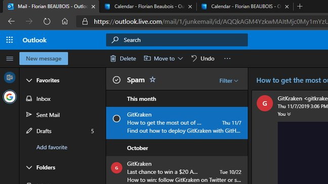 Gmail e Google Drive no Outlook.com