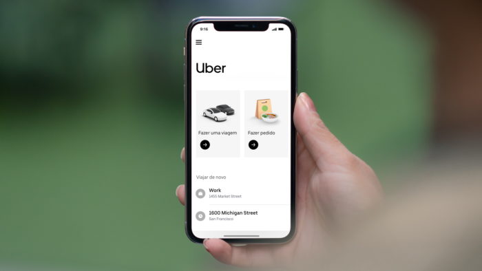App da Uber (Imagem: Divulgação)