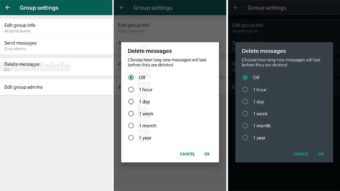 WhatsApp prepara opção de autodestruir mensagens em grupos