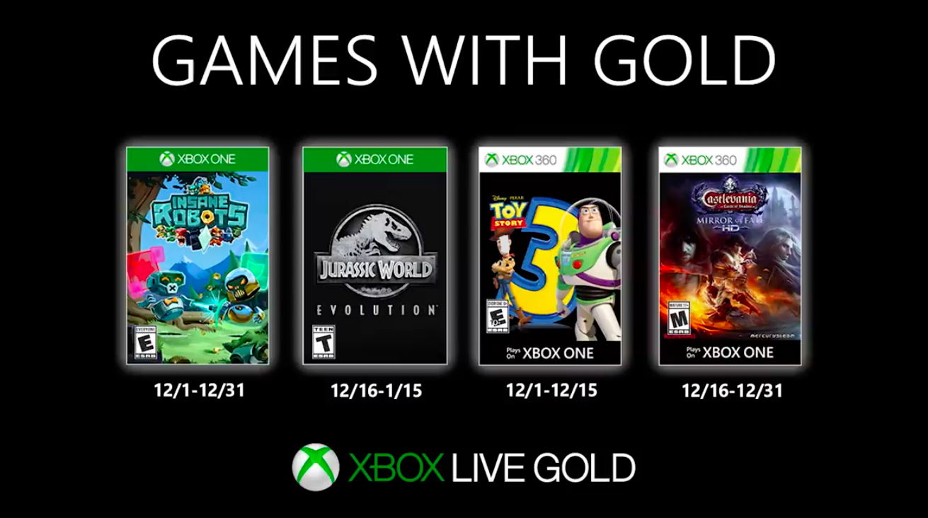 Xbox Live Gold: jogos grátis para Xbox One e 360 em dezembro