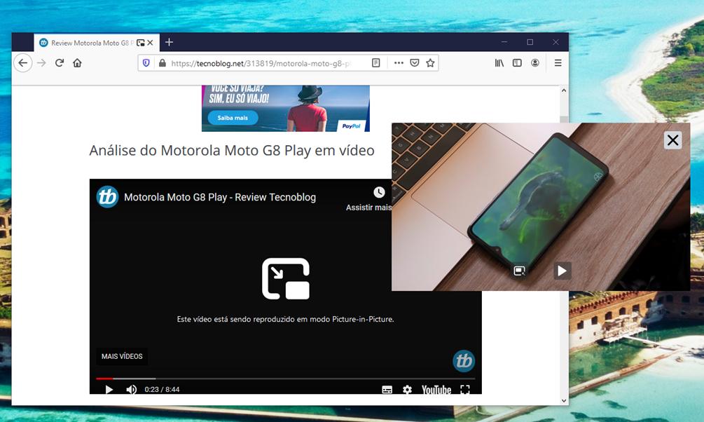Firefox 71 traz modo picture-in-picture para vídeos no Windows