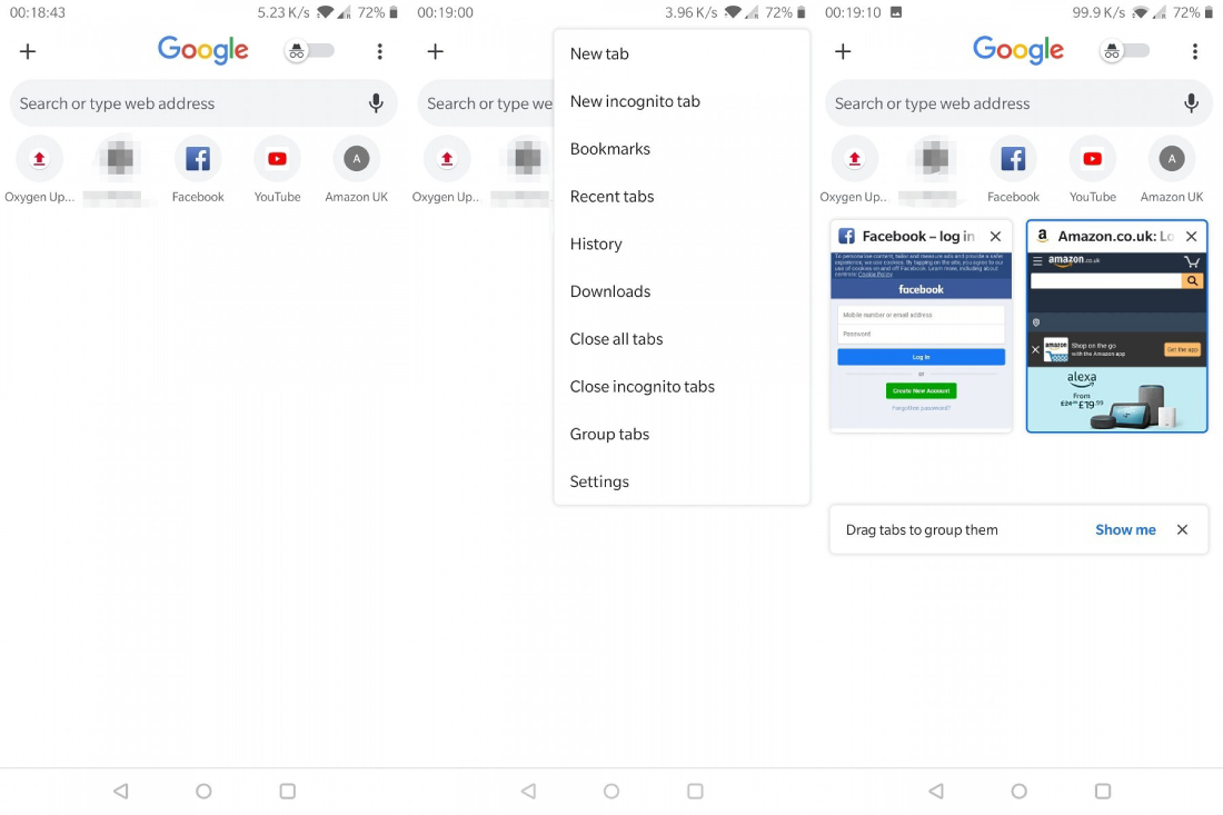 Google Chrome testa interface ainda mais minimalista no Android
