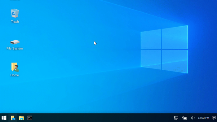 Kali Linux imita interface do Windows 10 para despistar curiosos