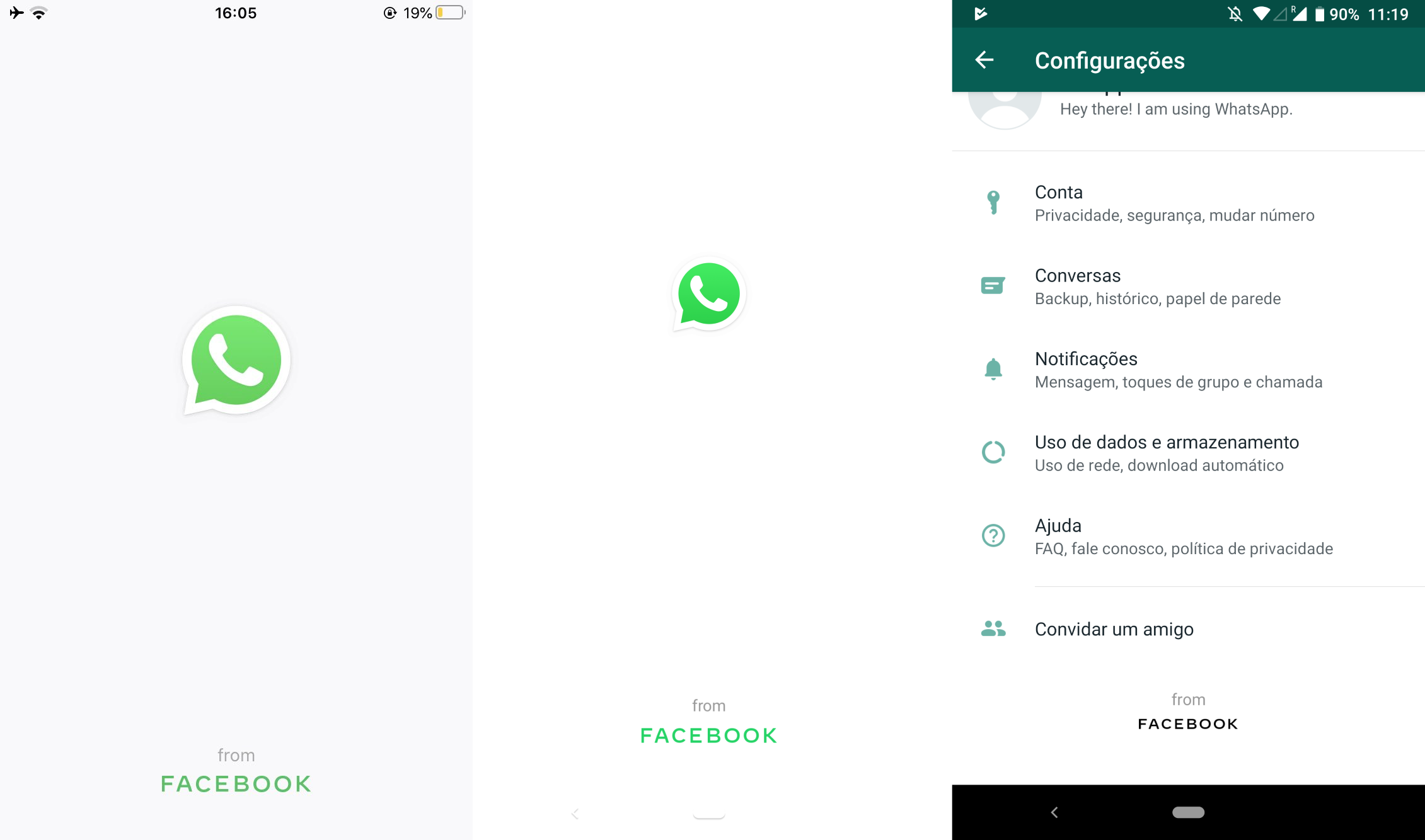 WhatsApp from Facebook: novo nome aparece no app para Android e iPhone