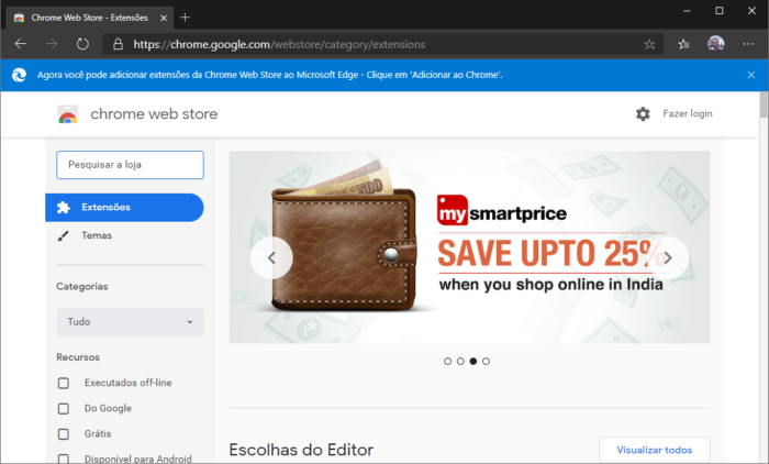 Microsoft Edge / Chrome Web Store