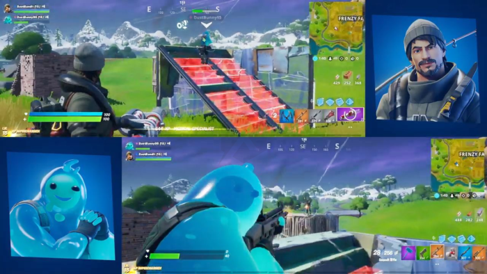 FORTNITE SPLIT SCREEN: HOW TO SPLIT SCREEN on FORTNITE (PS4/Xbox One  Tutorial Battle Royale) 