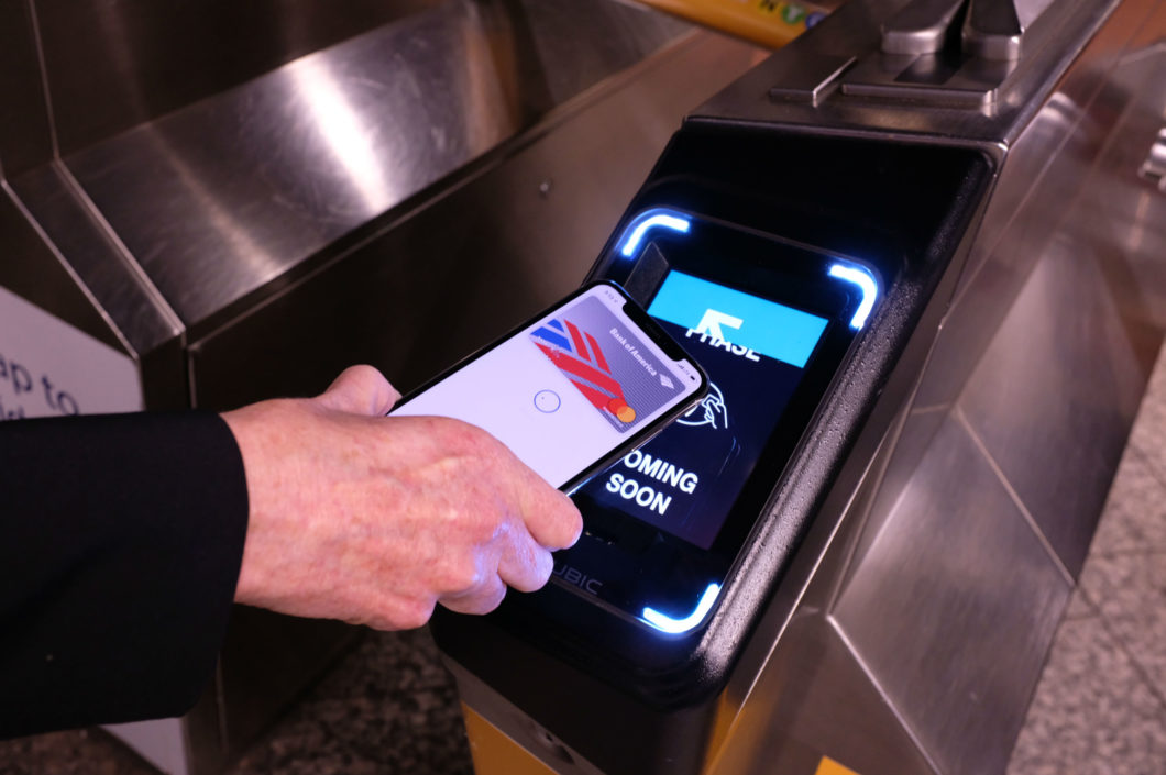 Apple Pay no metrô de Nova York (Foto: TechCrunch)