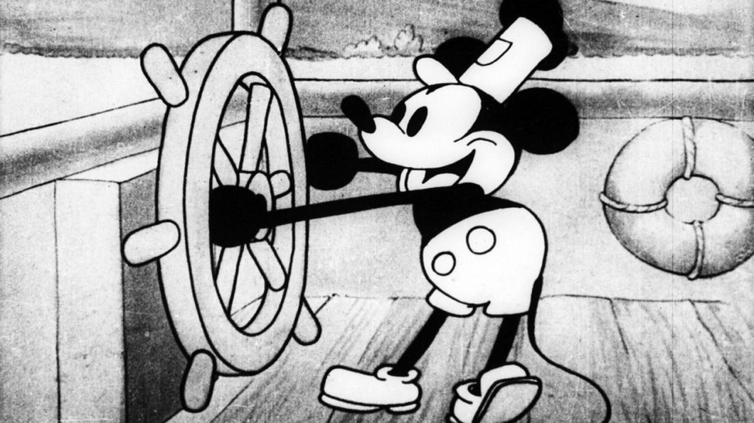 Steamboat Willie (1928) é versão do Mickey que entrará em domínio público