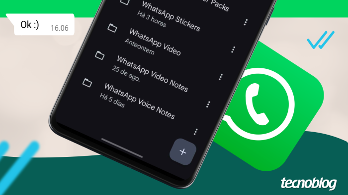 Pasta WhatsApp Voice Notes no Android (Imagem: Reprodução/Android)