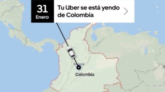 Uber vai encerrar operações na Colômbia a partir de fevereiro