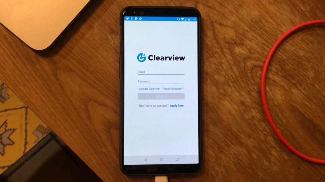 Aplicativo da Clearview AI 