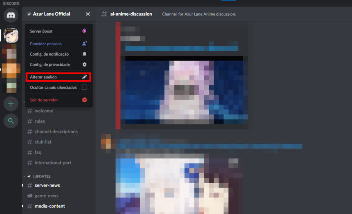 Discord / nomes para servidores discord