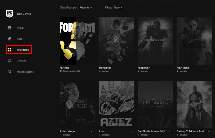 Como resgatar jogos grátis na Epic Games Store