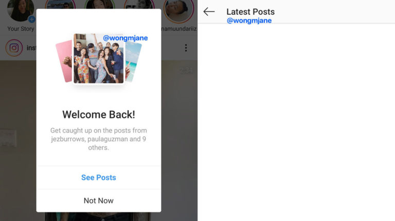 Instagram testa área com posts em ordem cronológica