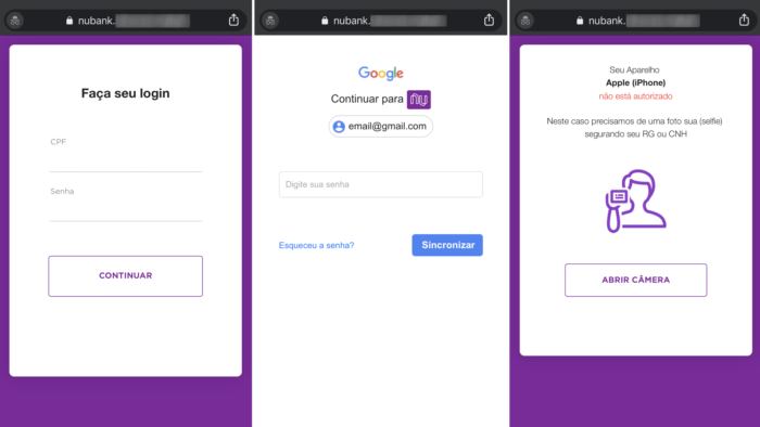 Golpe que rouba senha do Nubank e Google pede selfie com RG   Tecnoblog - 61