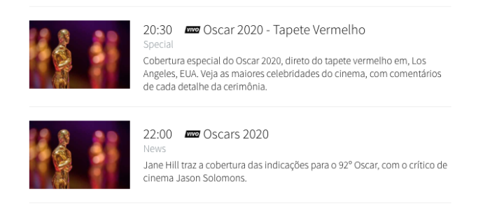 Como assistir ao Oscar 2018 na TV e na internet