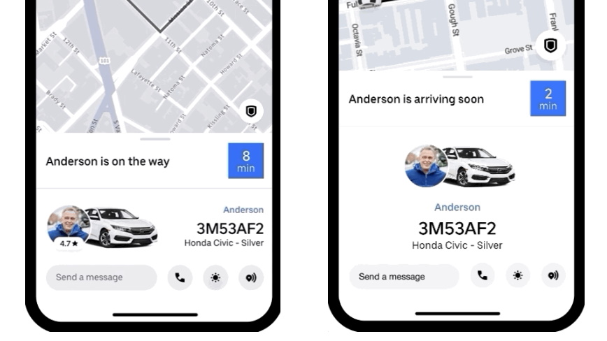 Uber dá mais destaque aos dados do motorista e inclui tradutor