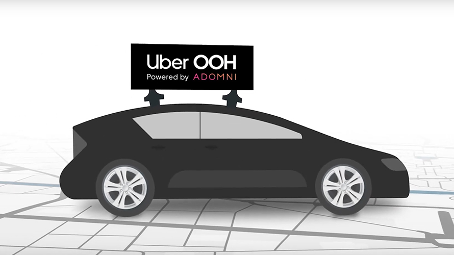 Uber vai testar anúncios embutidos em cima dos carros