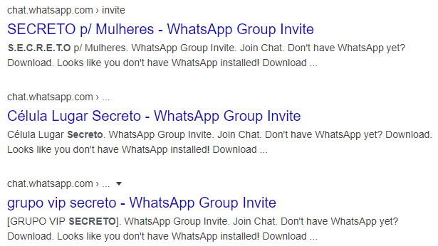 WhatsApp no Google