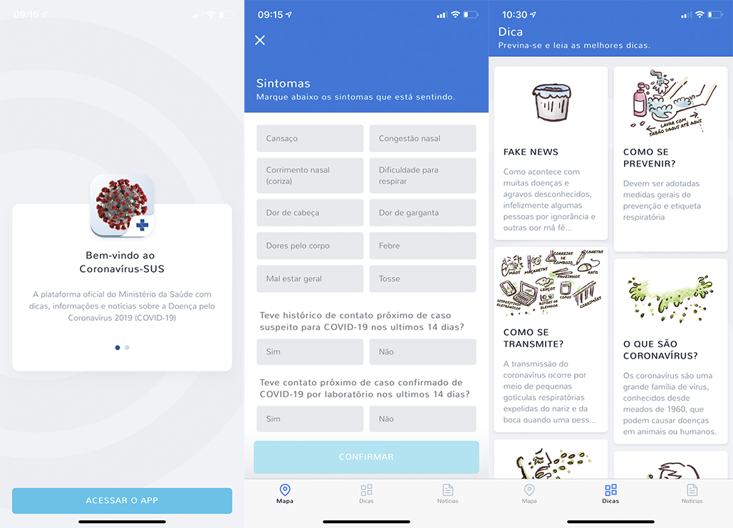 Ministério da Saúde lança app Coronavírus – SUS para iOS e Android