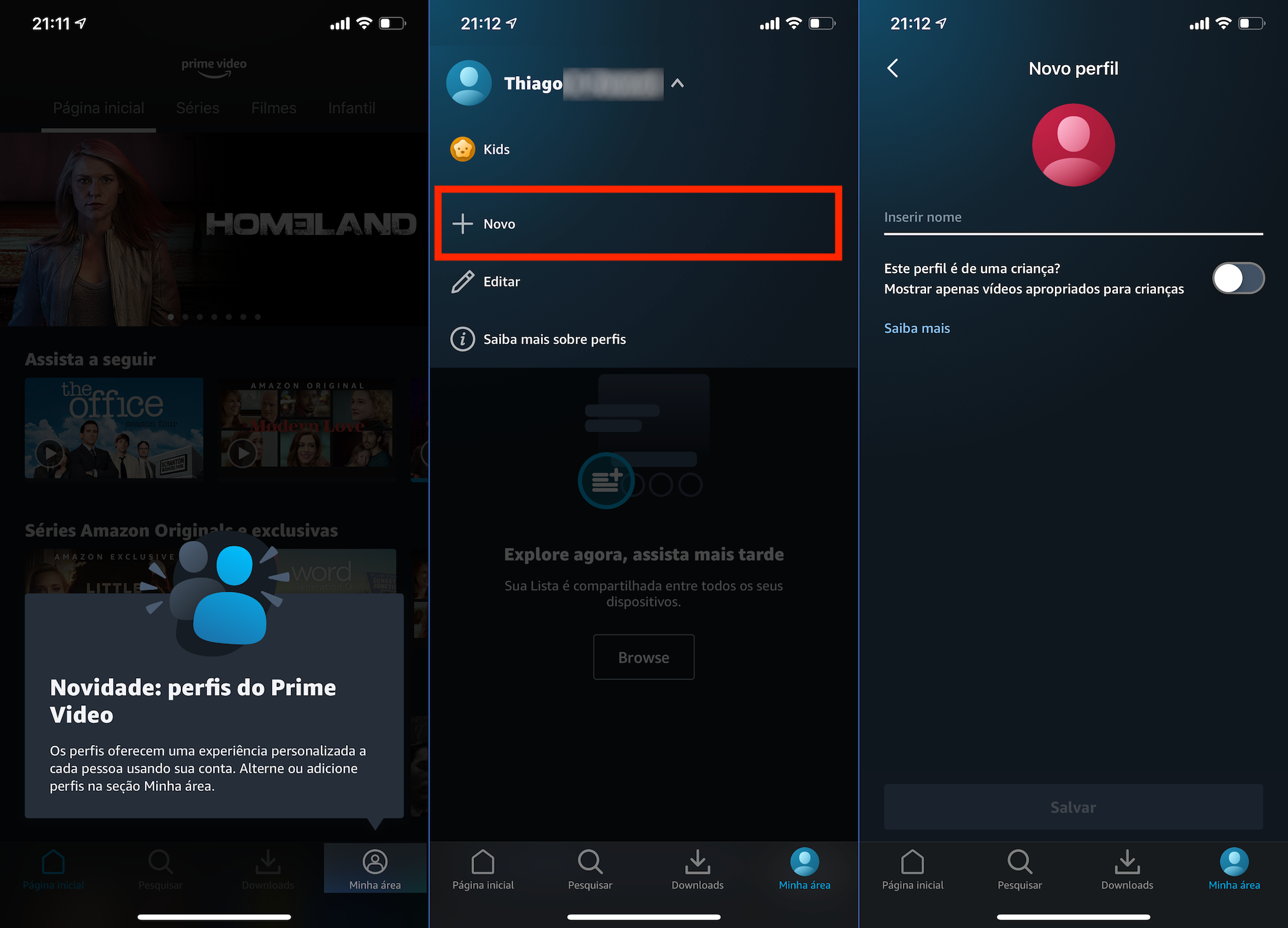 Como Criar Mais De Um Perfil No Amazon Prime Video Aplicativos E 