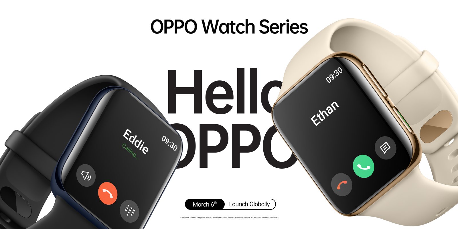 Oppo revela smartwatch parecido com Apple Watch
