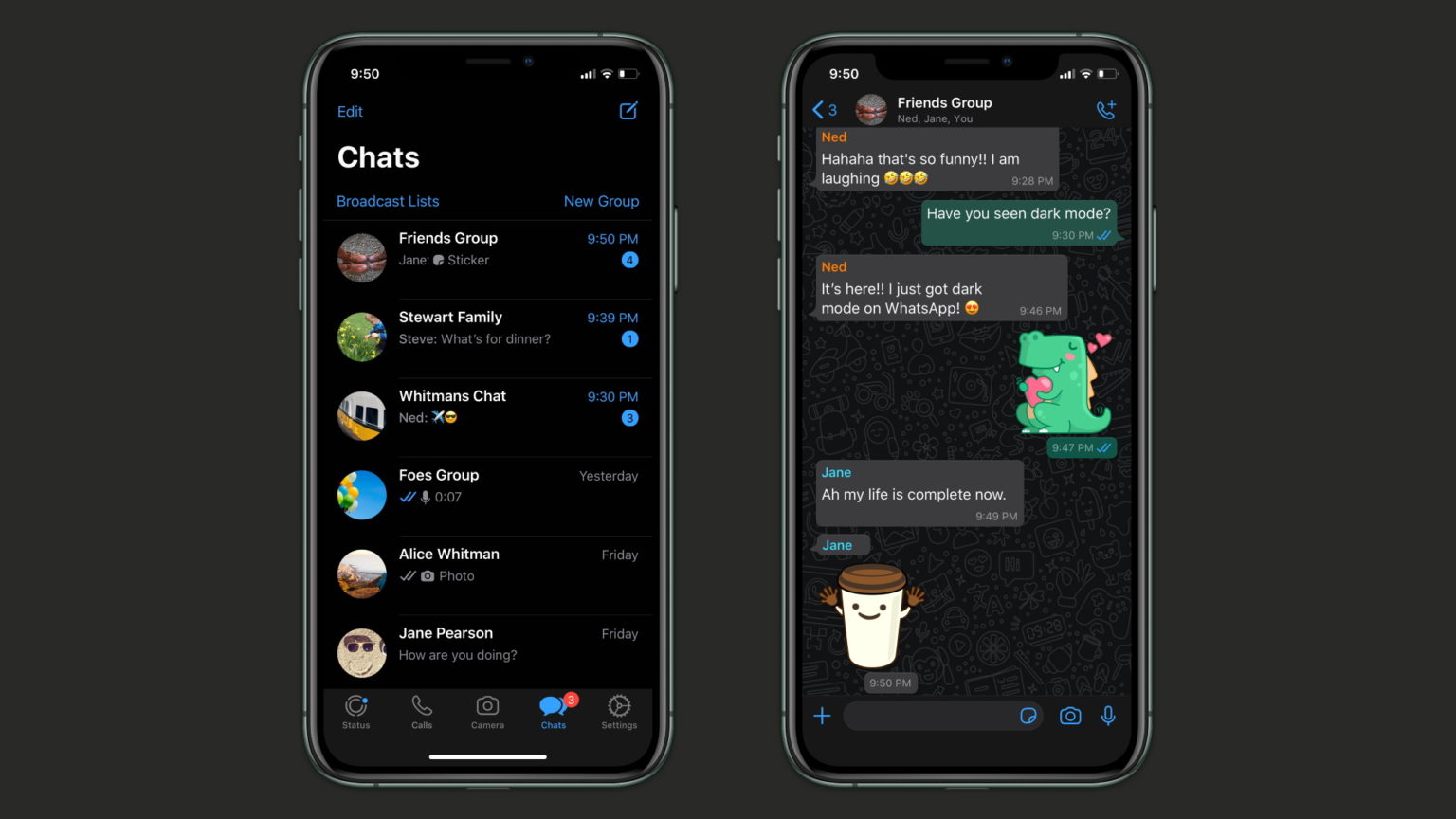WhatsApp libera modo escuro para todos no Android e iPhone • Tecnoblog