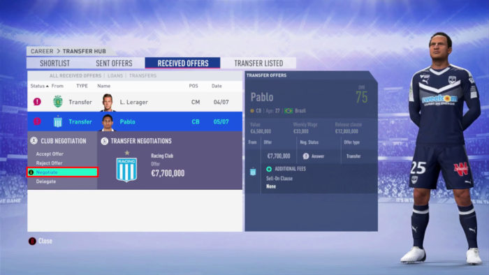 EA / FIFA 19 / Como vender jogador no Fifa 19 modo carreira