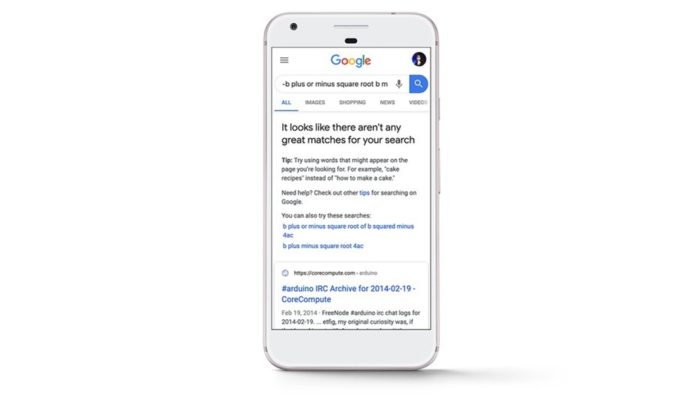Alerta de resultados ruins do Google