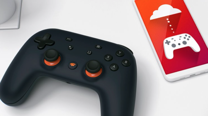 google stadia controle e celular