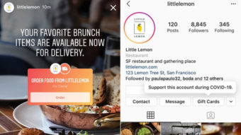Instagram libera nos EUA pedido de delivery por feed e Stories