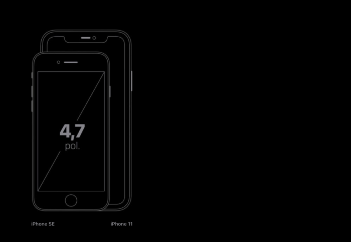 iPhone SE vs iPhone 11 (mesmo tamanho de tela do iPhone XR)