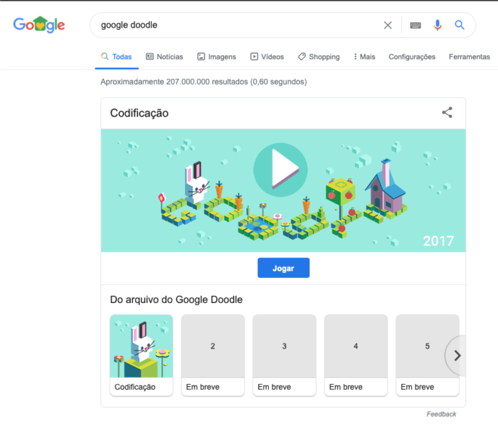 Jogos conhecidos do Google Doodle: confira os mais divertidos